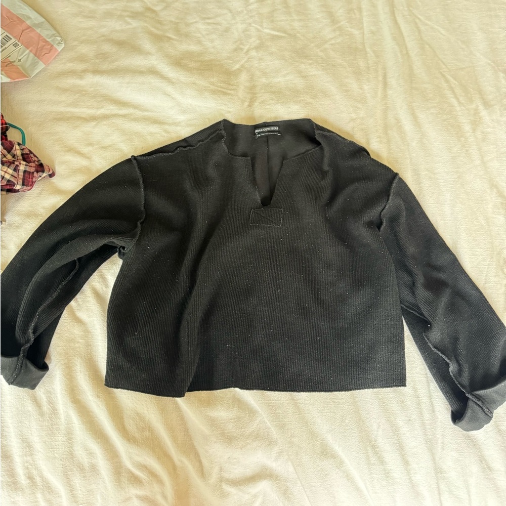 Black long sleeve top